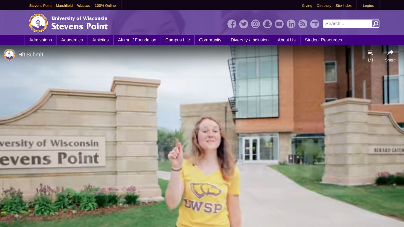 University of Wisconsin - Stevens Point - University of Wisconsin ...