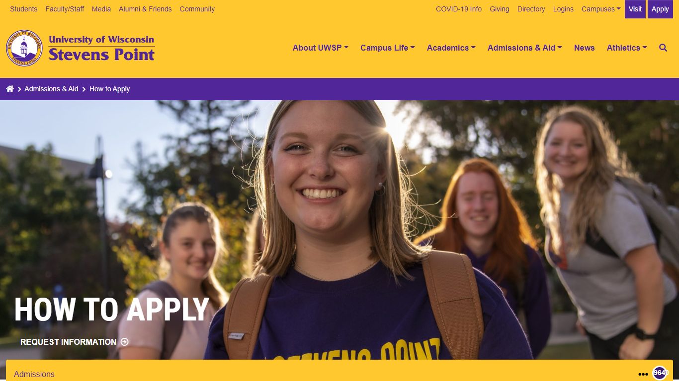 How to Apply - University of Wisconsin-Stevens Point